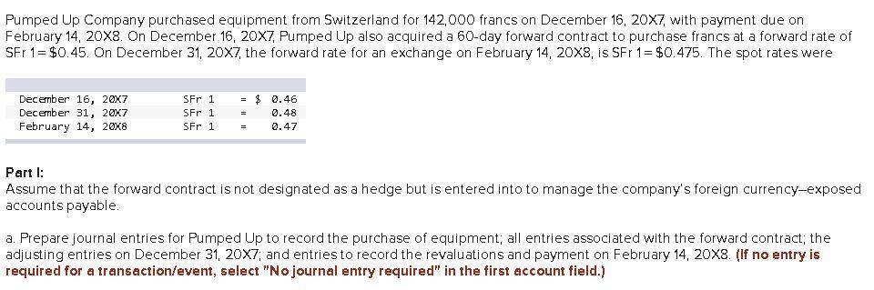 Thank you in advance for help on this multiple part question. Pumped