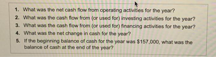 follows: (Click the icon to view the data.) Answer the following 1.