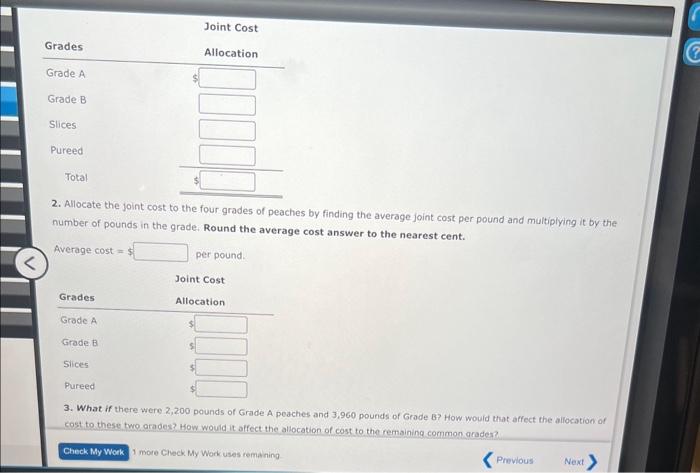 purchases peaches from local orchards and sorts them into four categories. Grade