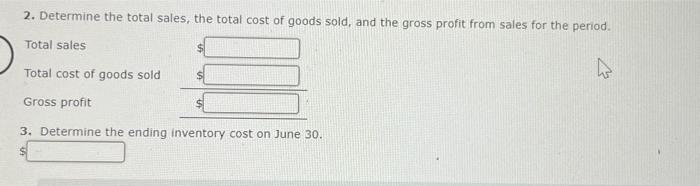 purchases and sales for a three-month period are as follows: Required: Inventery