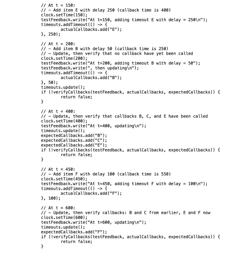 method is called approximately N milliseconds after the timeout is set, where