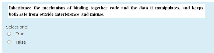  Inheritance the mechanism of binding together code and the data it