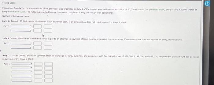  $10 par common stack The followivg selected transactions were completed during