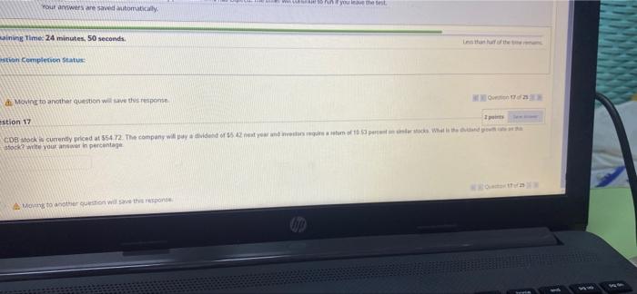 next year and investors of 5) stock? write your answer in percentage