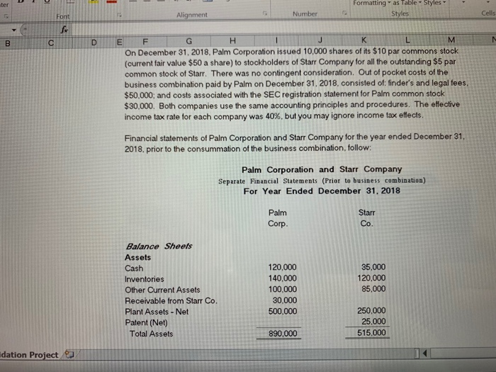  Formatting as Table Styles ter Cells Number On December 31, 2018,