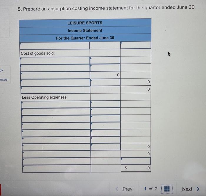 Next > b. Sales are 20% cash and 80% credit. Credit sales