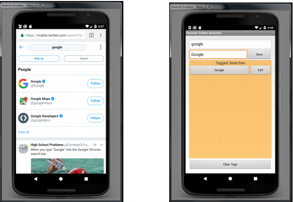 names. Users can then conveniently follow the tweets on their favorite topics.