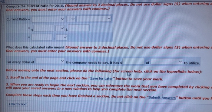 2016 2015 Net sales (all on account) $1,178,000 $1,034,000 Expenses: Cost of