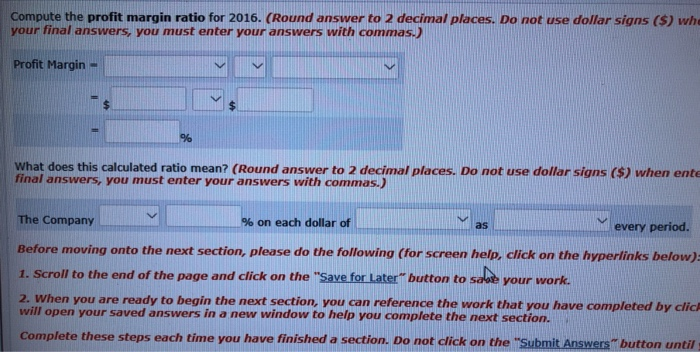 Comparative Balance Sheet December 31, 2016 and 2015 Assets 2016 Current assets:
