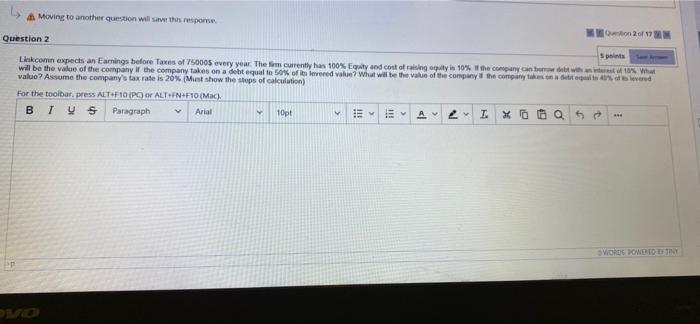 75000s every year. The fem currently has 100% Equity and cost of