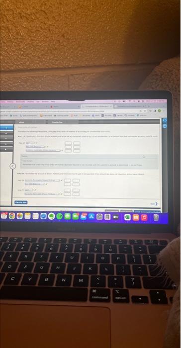 method of accounting for uncollectible receivables. Mar. 17: Received $2,430 from Shawn