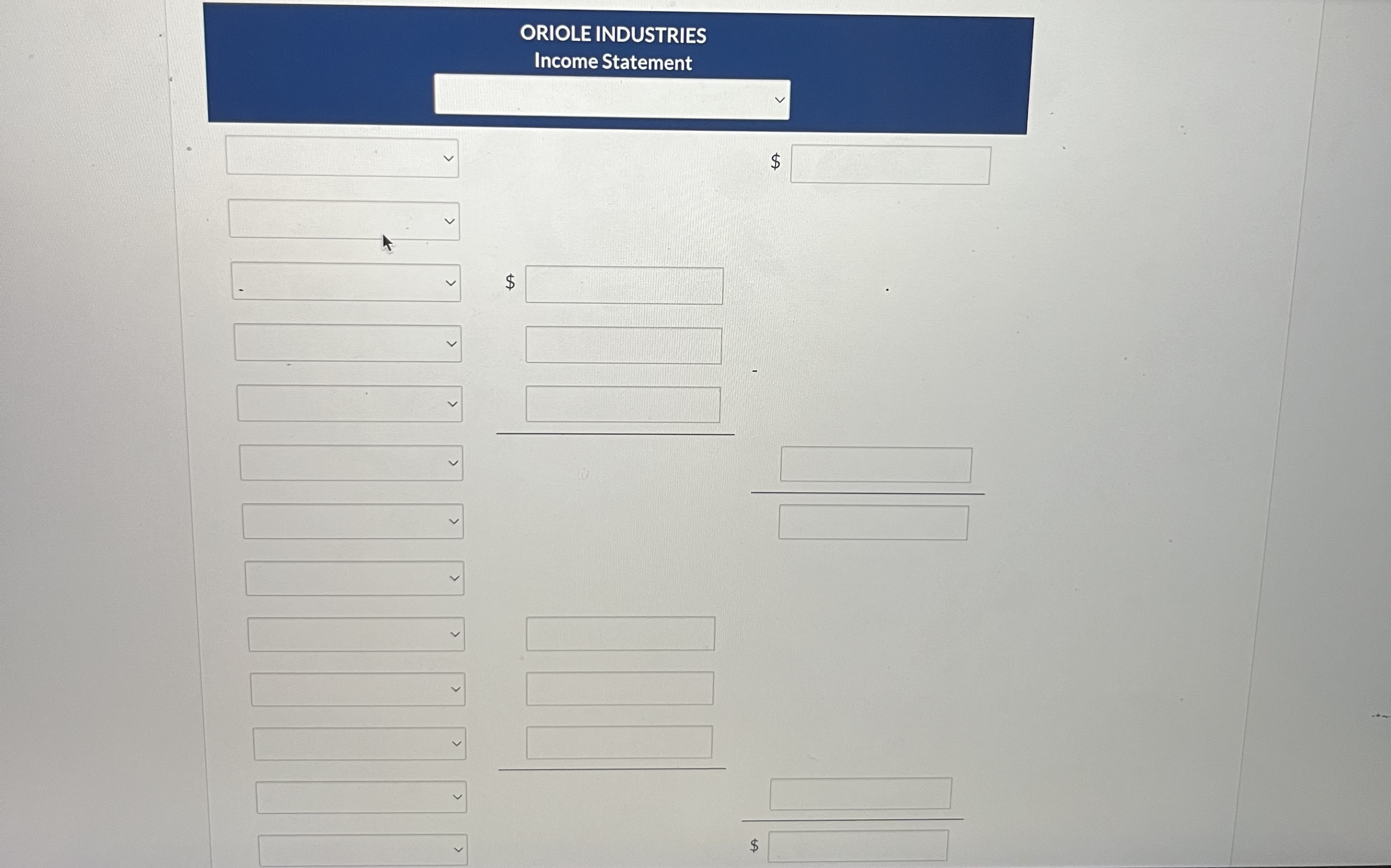 the product it sells: For the year ended December 31,2022 , Oriole