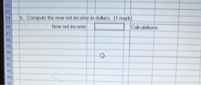 assuming that interest is also a fixed cost. (2 marks) Breakeven Sales