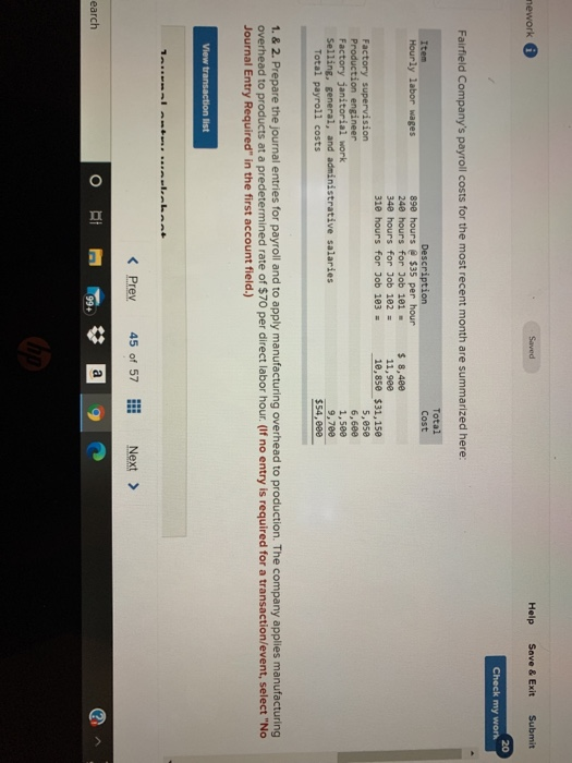  nework Saved Help Save & Exit Submit 20 Check my work