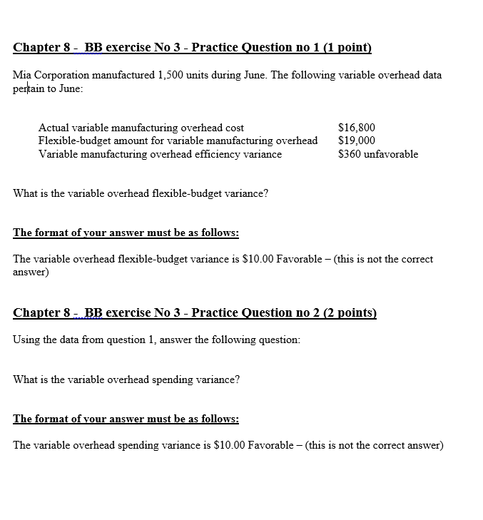  Chapter 8 -BB exercise No 3 -Practice Question no 1 (1