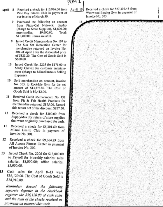 ALL cash payments, for whatever reason, in the Cash Payments Journal, using