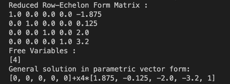 MODULES AND FINAL ANSWER SHOULD BE IN PARAMETRIC FORM OUTPUT SHOULD BE