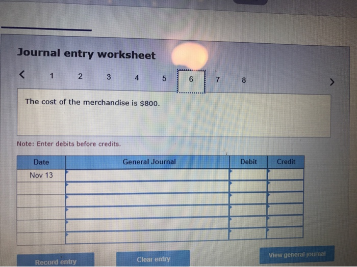 $90 cash for transportation costs for the November 1 purchase. 13 Dollar