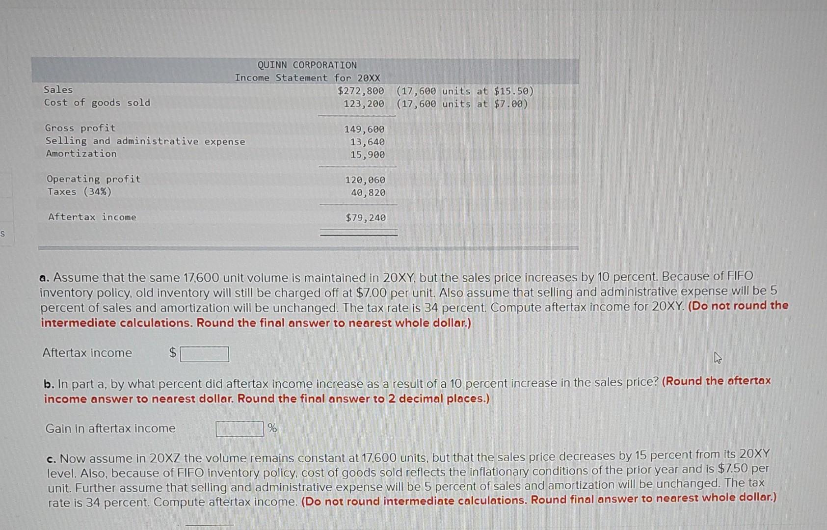  please you solve this question a. Assume that the same 17,600