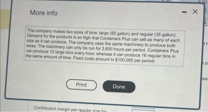 product should Containers Plus emphasize? Why? Containers Plus should emphasize the production