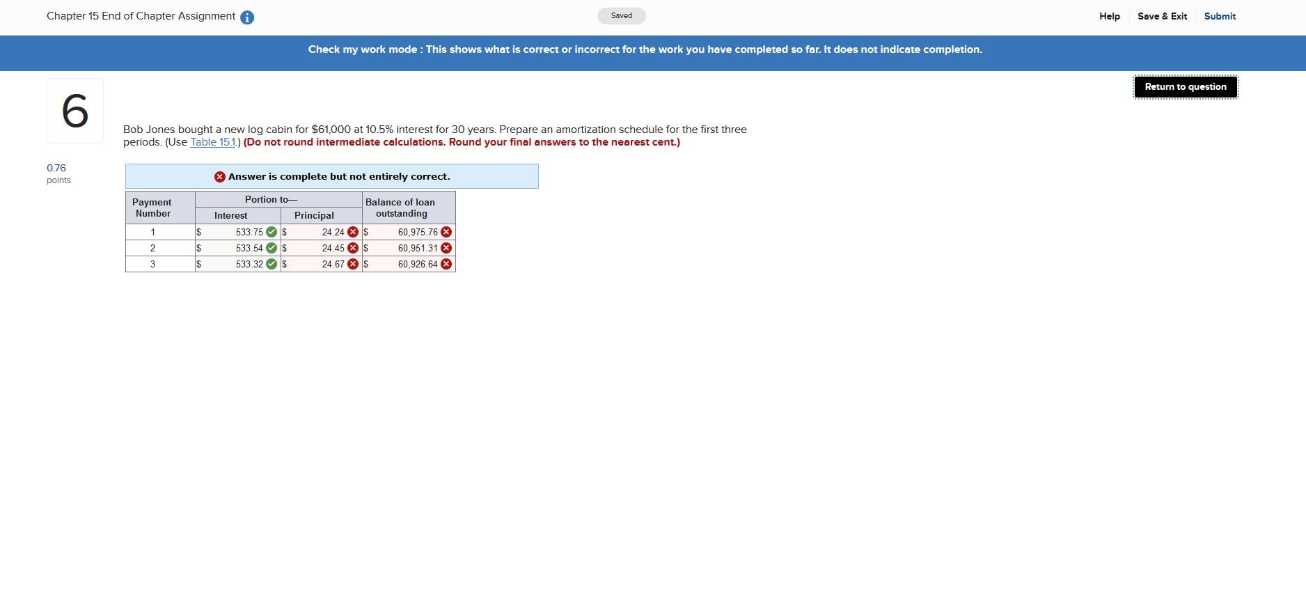 No matter how I try to complete this, I keep coming up