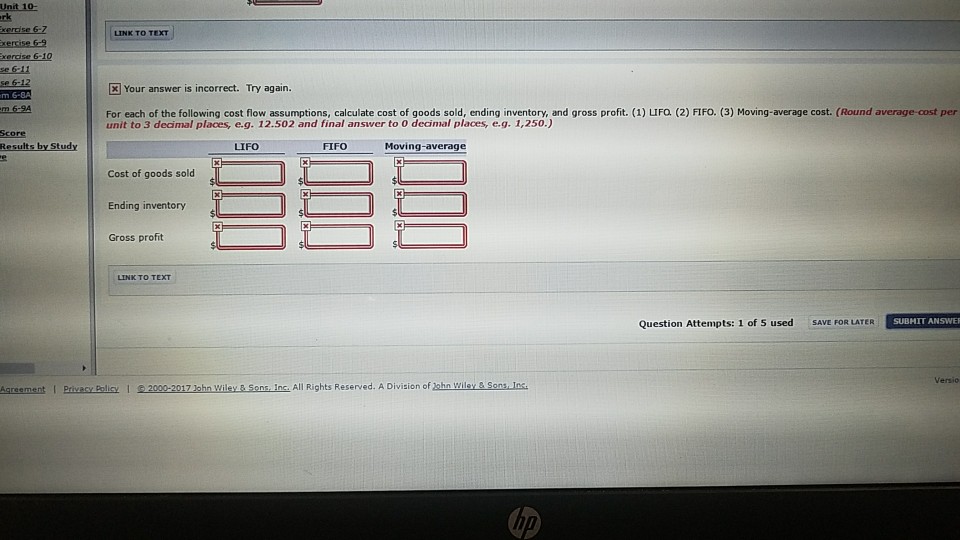 operating in British Columbia. Dempsey uses the perpetual inventory method. Al sales