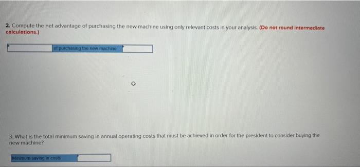 ago at a cost of $87.000. Although the machine operates well and