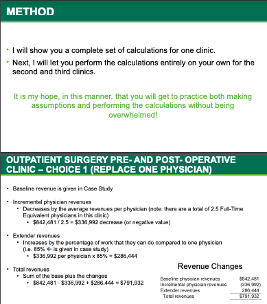 Clinic B. Internal Medicine (Family Practice) Clinic C. Eldercare Clinic - What