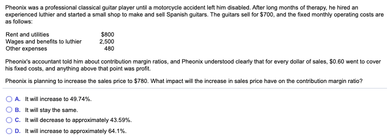 Pheonix was a professional classical guitar player until a motorcycle accident