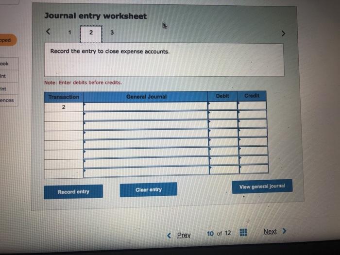 Income Statement columns from a 10-column work sheet are for Brown's Bike