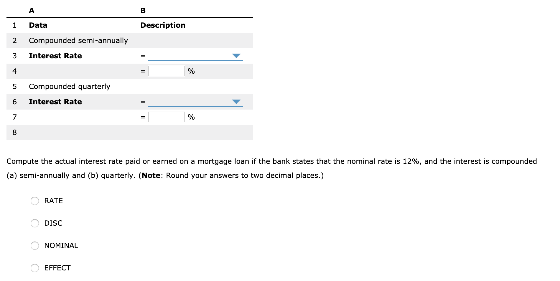 function is designed to calculate the The NOMINAL function is designed to