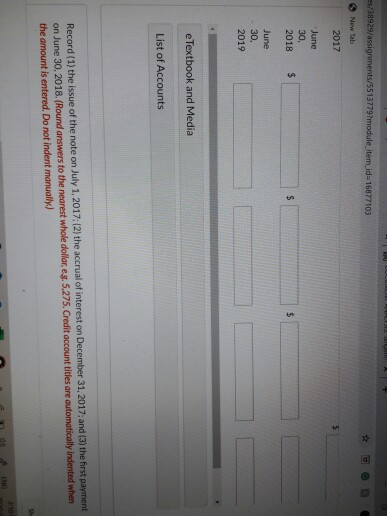 1, 2017, Granville Ltd. borrowed $16,100 by signing a two 4% nate