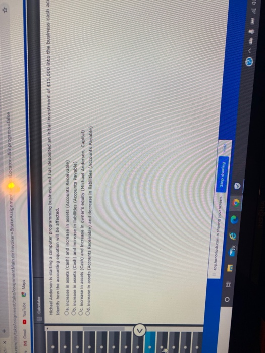  .com/m/takeAssignment/takeAssignmentMain.do?invoker=&takeAssignment Locator=&inprogress=false M Gmail YouTube Maps Michael Anderson is starting a