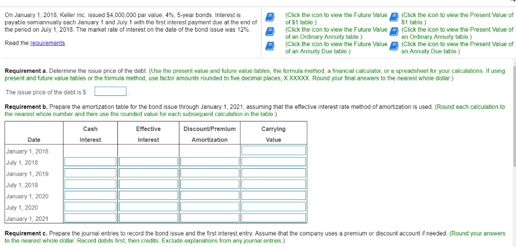  Need A B & C (two journal entries for C) https://www.accountingtools.com/articles/2017/5/17/present-value-of-1-table