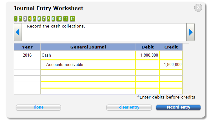Information related to the contract is as follows 2016 2017 2018 Cost