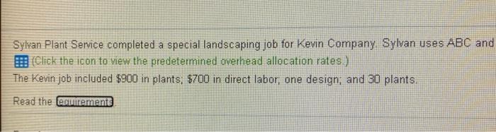cost of the Kevin job? 2. If Kevin paid $2,300 for the