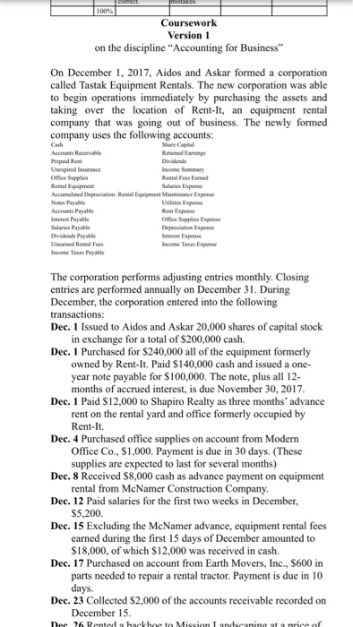 student should be able to Demonstrate an understanding of financial information. Apply
