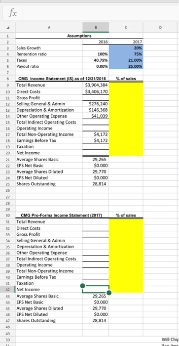 Growth Rentention ratio Taxes Payout ratio 100% 40.79% 0.00% 2017 20% 75%