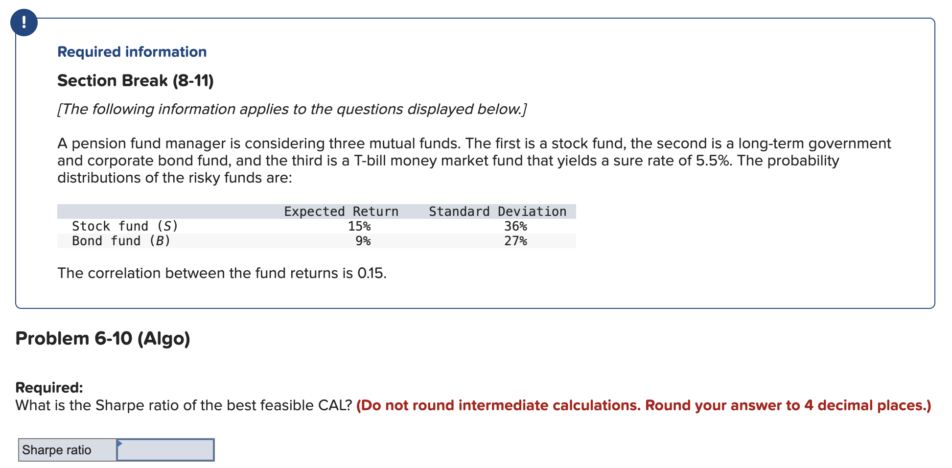  Required information Section Break (8-11) [The following information applies to the