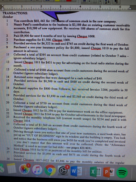 general journal. 2. Post the transactions for the general ledger accounts. 3.