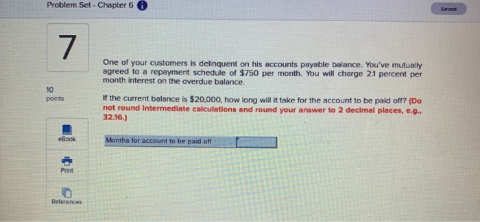  Problem Set - Chapter 6 0 One of your customers is