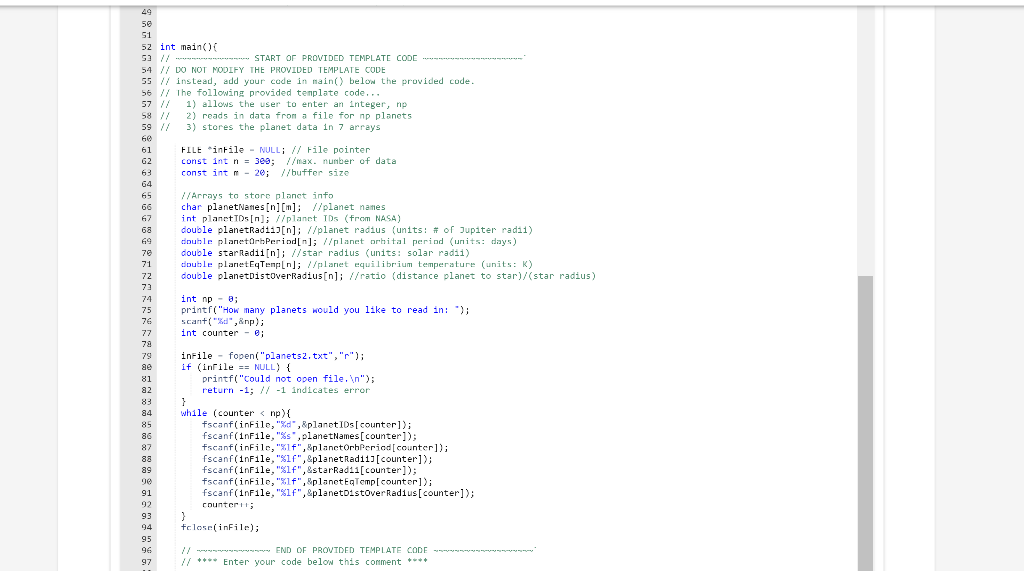 do not HARD CODE to match the output Potential Habitability of Life