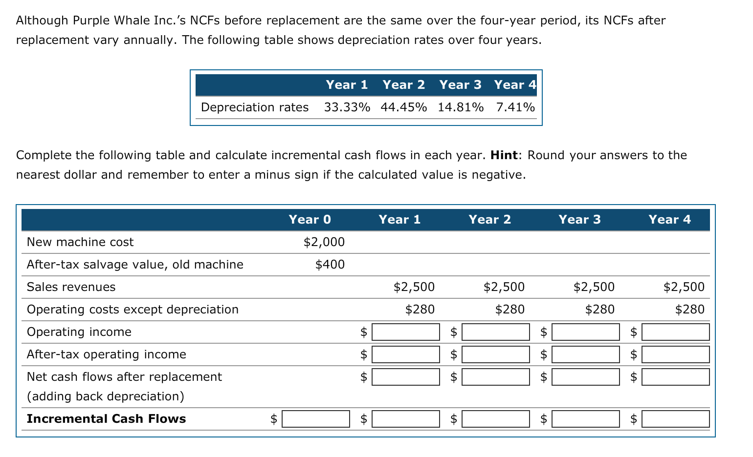 company that produces iBooks, among several other products. Suppose that Purple Whale