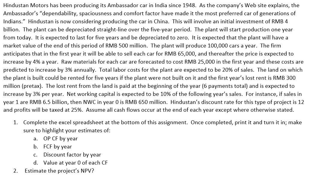 Please solve this question using the spreadsheet provided in the second image: