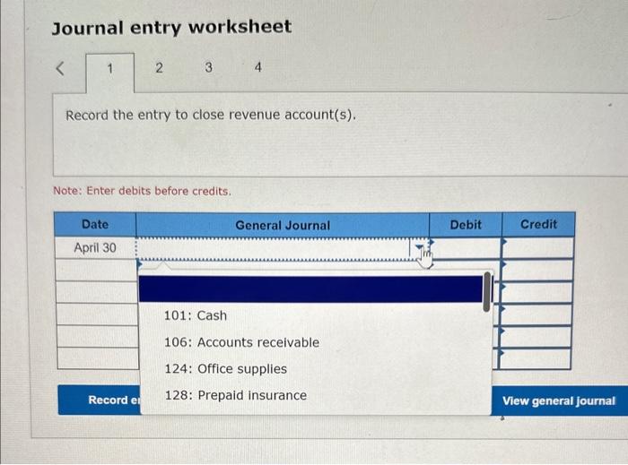 Aoril 3 the coepany rented furnished office space by paying $2,70e cash