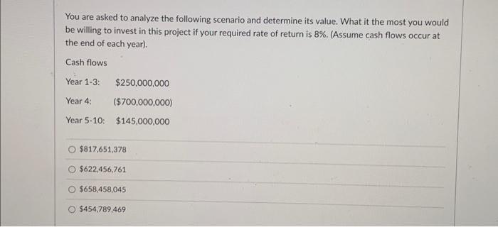 NEED HELP ASAP. Finance. just need some help figuring out the correct