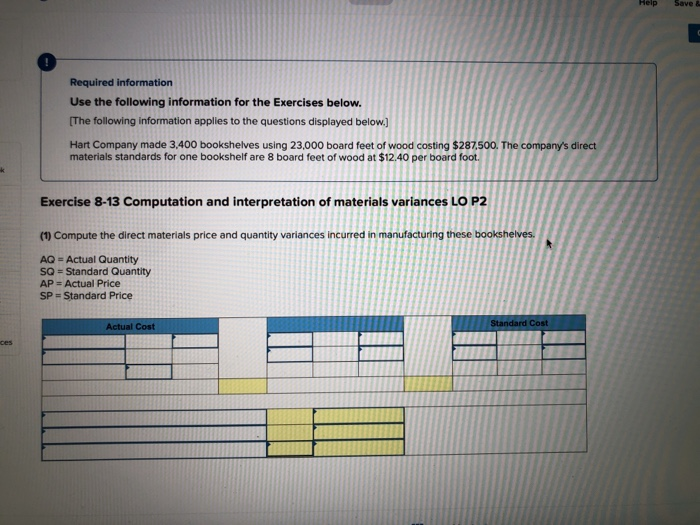  Help Save & Required information Use the following information for the