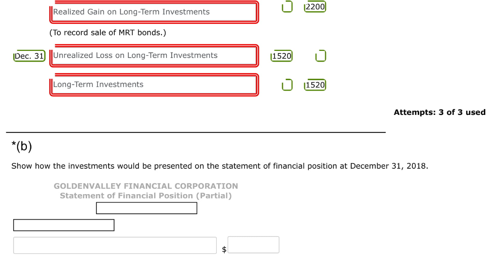 During 2018, Golden Valley Financial Corporation had the following held for trading