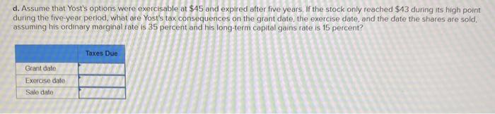 working for Cutter Corporation three years ago, Cutter's stock price was $40