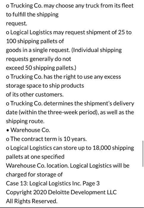of shipping vessels, trucks, and aircraft to provide regional, long-haul, and international